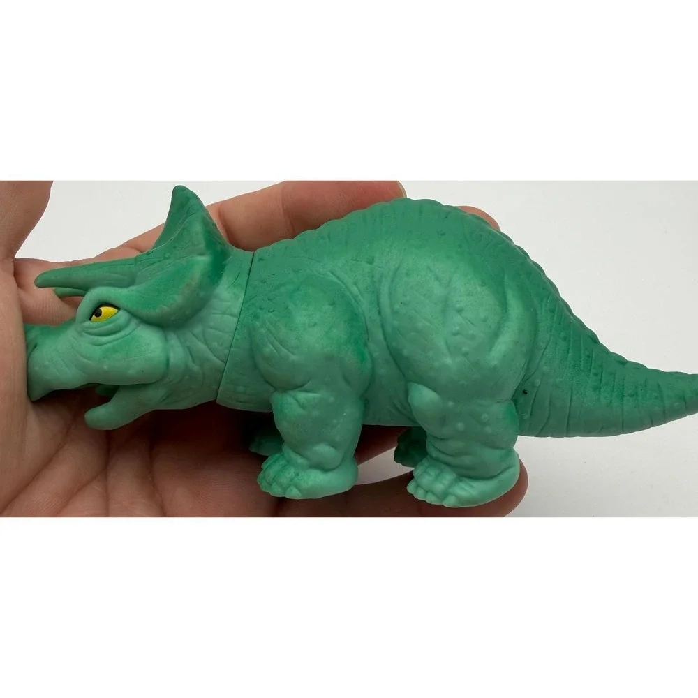 Vintage Toy Lot Glo Worm Cookie Monster Petunia Pig Wonder Woman Triceratops